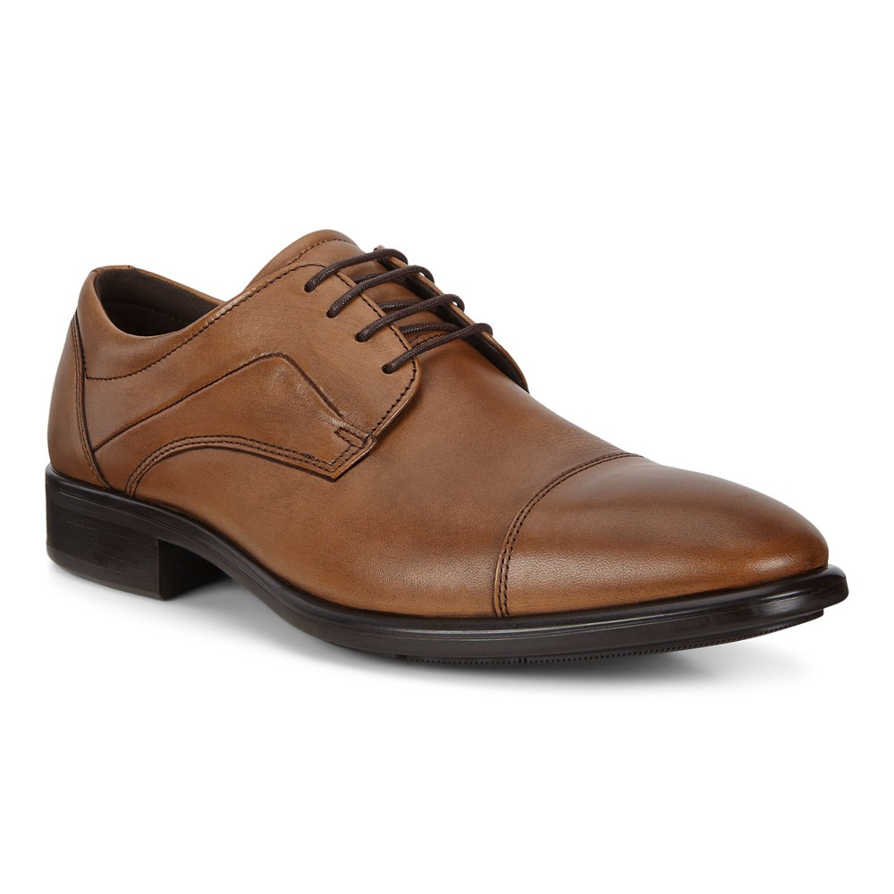 Zapatos Derby Hombre - ECCO Citytray - Marrom - DFO732965